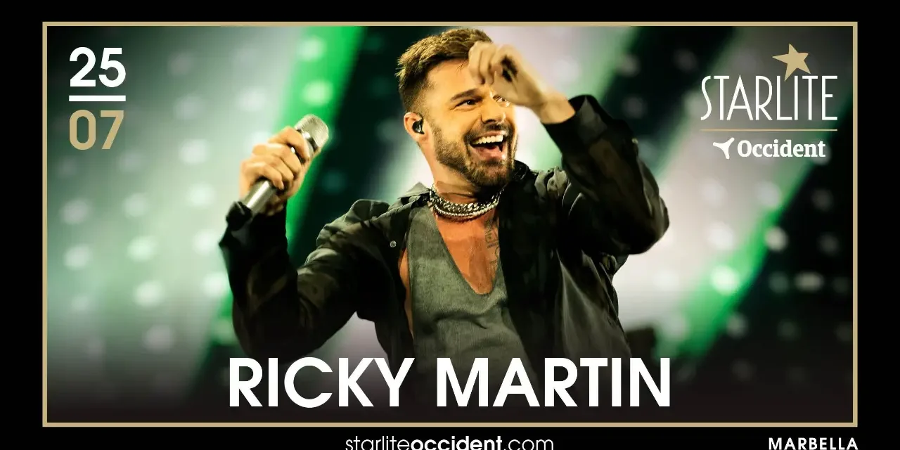 Am 25. Juli kommt Ricky Martin zum Starlite Festival